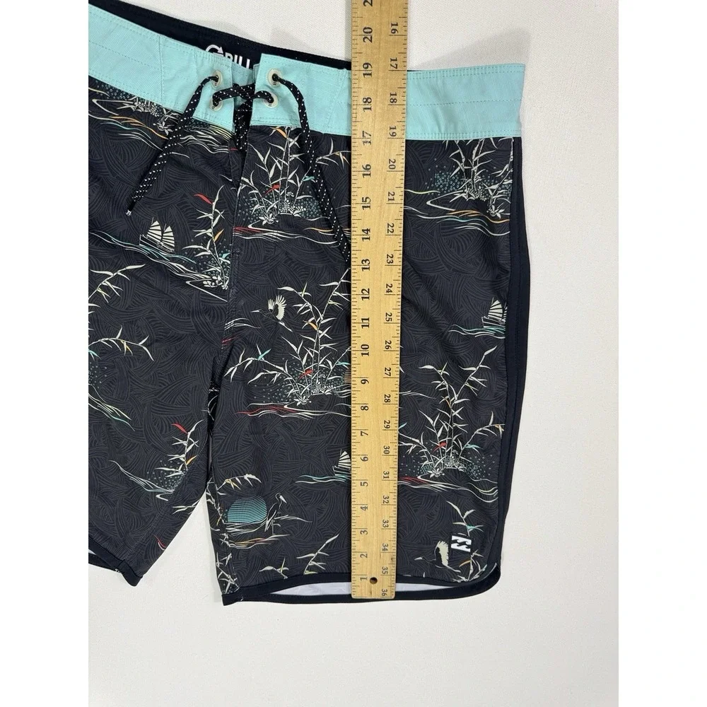 Billabong Board Shorts Mens 34x10 Recycler Pro Stork Oriental Stretch Beach